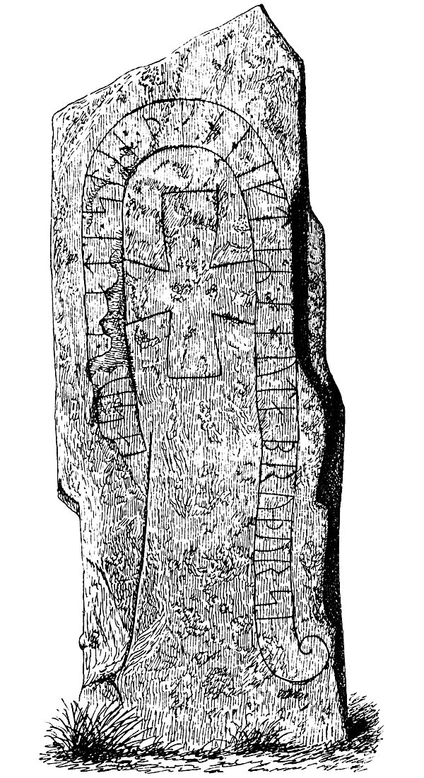 Rune Stone at Normanslid, Municipality of Tranemo, Sweden. Runsten vid Normanslid, Tranemo, Vstergtland.