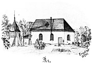 s church, Sweden. Drawing from 1895. Size 3552 x 2448 pixels.
