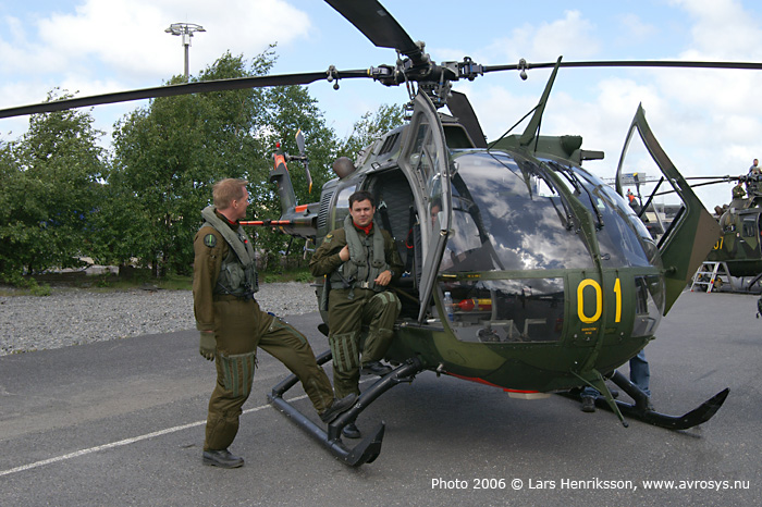 HKP 9 MBB Bo 105. Photo   Lars Henriksson, www.avrosys.nu