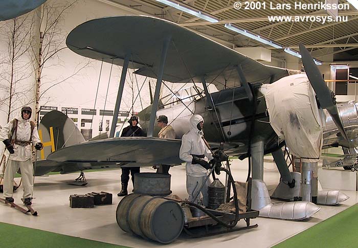 Swedish Air Force fighter aircraft J 8 Gloster Gladiator. Photo Lars Henriksson, www.avrosys.nu