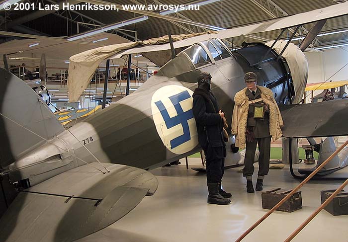 Swedish Air Force fighter aircraft J 8 Gloster Gladiator. Photo Lars Henriksson, www.avrosys.nu