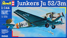 Junkers Ju-52/3m - Plastic model kit # 04843 from Revell. www.avrosys.nu