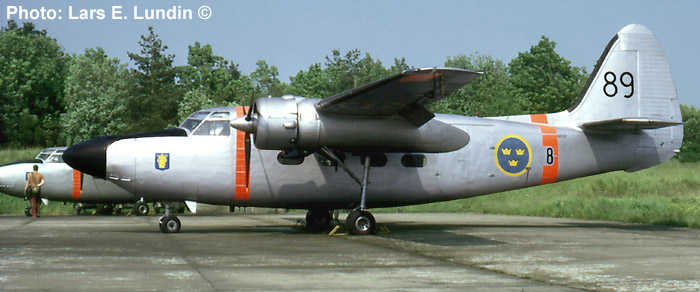 Swedish Air Force aircraft TP 83 Hunting Percival Pembroke  Lars E Lundin